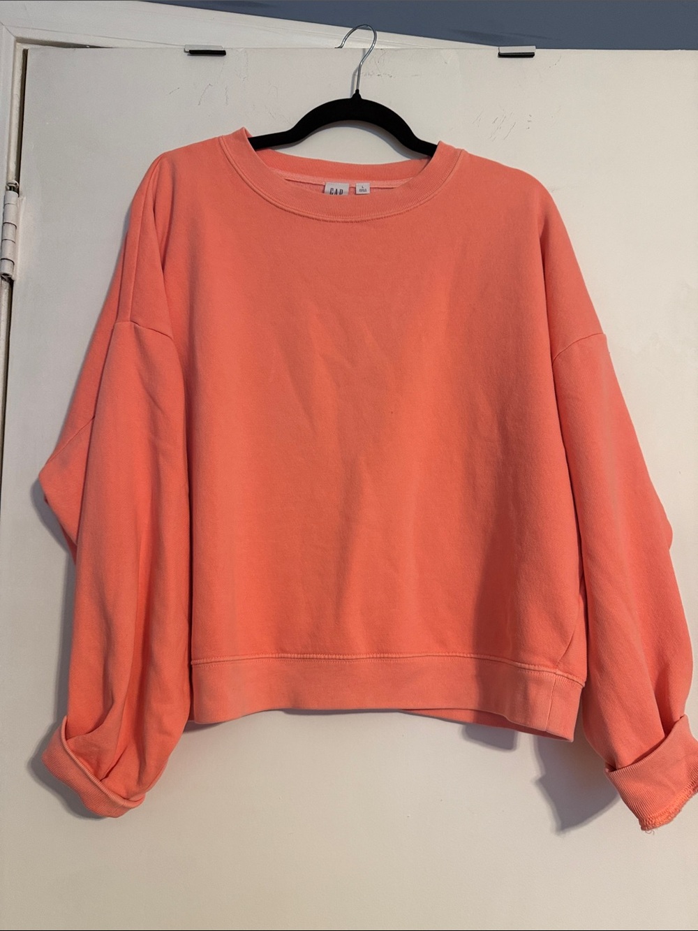 GAP Bright Orange Crewneck Sweatshirt, size L